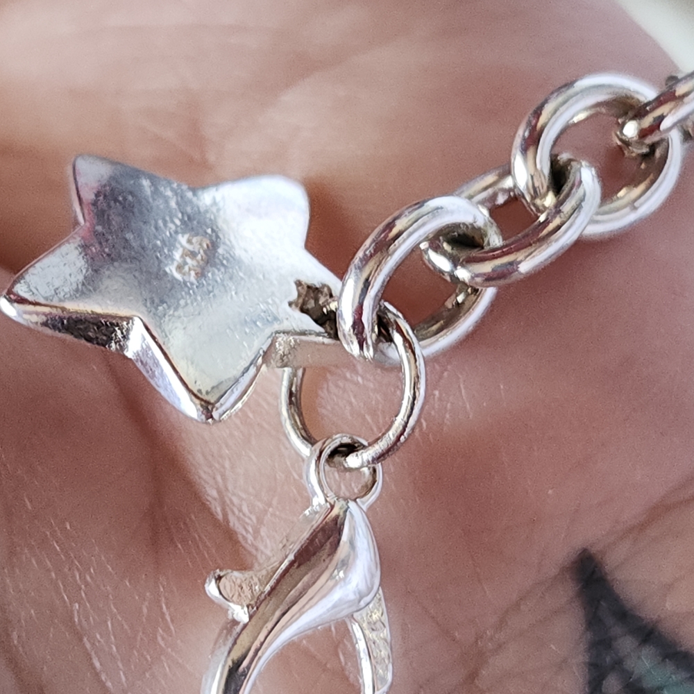 Silver Star Charm Bracelet